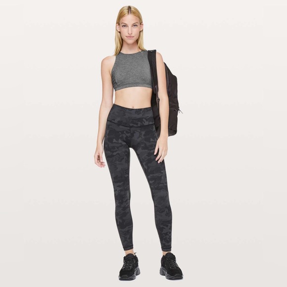 SOLD Lululemon Free To Be Serene Bra *High Neck in Heathered Black Size 8 - Picture 5 of 8